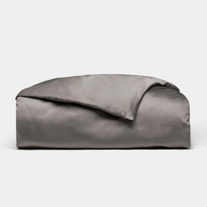 NWT - Cozy Earth Dark Gray Bamboo Duvet Cover - Queen/Full